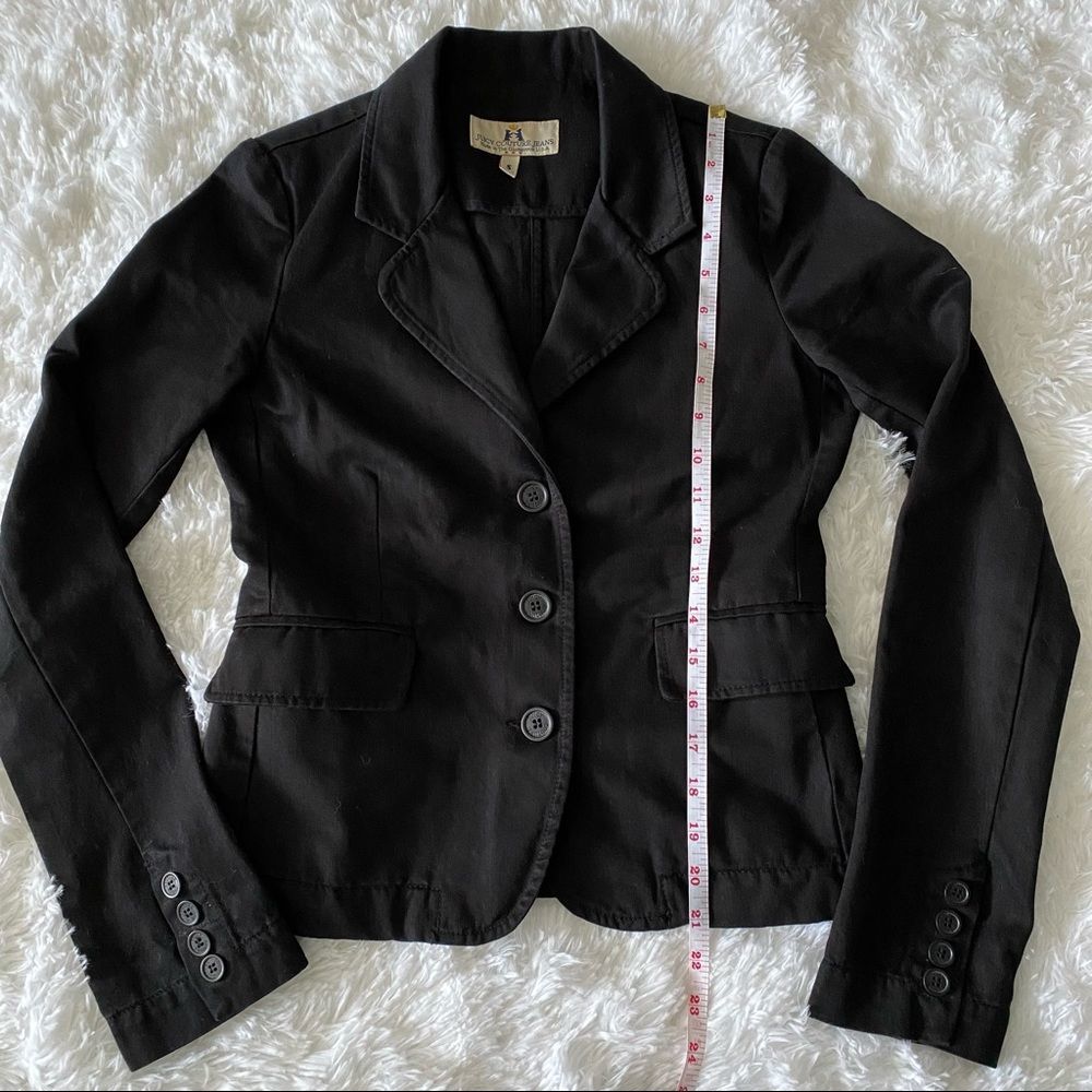 Y2K Vintage Juicy Couture Jeans Black Cotton Blazer Size S - Picture 11 of 11